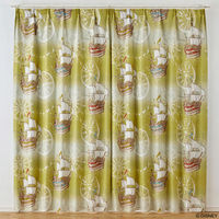 スミノエ ピーターパン カーテン ディズニー フライインザスカイ 2100×900mm イエロー １セット(2枚入)（直送品）