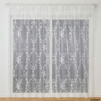 スミノエ プリンセス レースカーテン ディズニー クラッシックビューティボイル 3000×2340mm ホワイト １セット(2枚入)（直送品）