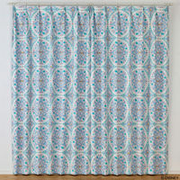 スミノエ プリンセス カーテン ディズニー マジックランプ 2100×2500mm ブルー １セット(2枚入)（直送品）