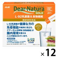 ディアナチュラゴールド L-92乳酸菌＆食物繊維30日 12個 アサヒグループ食品