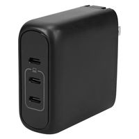 USB充電器 100W出力 PD対応 Type-C×3ポート GaN採用 AC充電器 ブラック 1個 オウルテック