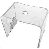 お得◎新品未使用　アクリル　バスチェア　センコー　チェッカー　M アイボリー センコー バスチェア アクリル 高さ 30cm 風呂椅子 お風呂椅子