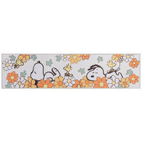 センコー スヌーピー　花いっぱい　ロングマット 約45×180cm　オレンジ SNB230412 1枚（直送品）