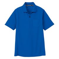 コーコス信岡 半袖ポロシャツ（胸ポケット付き） ブルー 3L アンドレS AS-1657 脇消臭テープ 1着