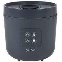 QUADS スチーム加湿器2.5L　連続加湿 グレー QS328GY 1台（直送品）