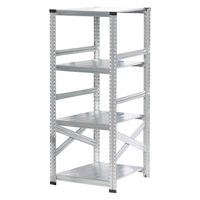 【軒先渡し】METALSISTEM SUPER123 メタルシステム 4段 幅527×奥行800×高さ1576mm MS5154d8 1台（直送品）