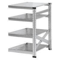 【軒先渡し】METALSISTEM SUPER123 4段 連結用 幅677×奥行800×高1048mm MS6104d8s 1台（直送品）