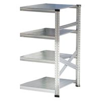 【軒先渡し】METALSISTEM SUPER123 4段 連結用 幅677×奥行800×高1180mm MS6124d8s 1台（直送品）