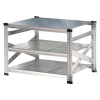 【軒先渡し】METALSISTEM SUPER123 メタルシステム 3段 幅977×奥行800×高さ653mm MS963d8 1台（直送品）