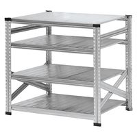 【軒先渡し】METALSISTEM SUPER123 メタルシステム 4段 幅977×奥行800×高さ917mm MS994d8 1台（直送品）