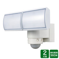 LEDセンサーライト 2灯型 最大2000lm 白 DSLD20C2(W) DXアンテナ 1個（直送品）