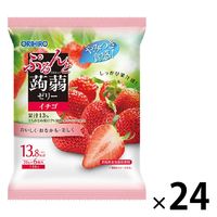 ぷるんと蒟蒻ゼリーパウチイチゴ 24個 オリヒロプランデュ
