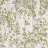 清原 生地 綿サテン キルト ガーデン ネロリローズ NRF-01Q G 1巻（7M）（直送品）