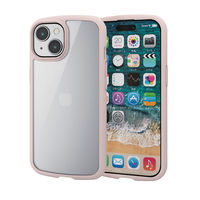 iPhone15 ケース ハイブリッド 衝撃吸収 薄型 フレームカラー ピンク PM-A23ATSLFCPN エレコム 1個（直送品）