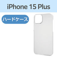 iPhone15 Plus ケース ハード 軽量 薄型 UVコート クリア PM-A23BPVKCR エレコム 1個（直送品）