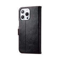 iPhone15 Pro Max ケース レザー 手帳型 磁石 ステッチ ブラック PM-A23DPLFYBK エレコム 1個（直送品）
