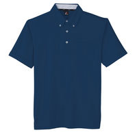 サンエス 汗ジミ防止半袖ポロシャツ JB55170-3ネイビー-L 1点（直送品）