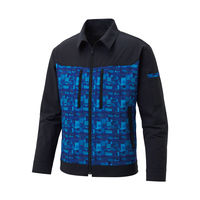 サンエス 長袖ブルゾン RE12301-3ブロックネイビー-L 1点（直送品）