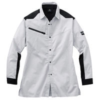 サンエス 長袖シャツ SPT12109-6シルバー-3L 1点（直送品）