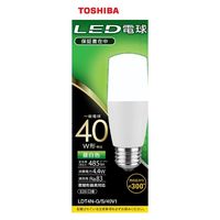 東芝 LED電球 T形 E26 40W形相当 昼白色 16-0688 1個（直送品）