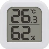 ドリテック dretec デジタル温湿度計「コロネ」 ホワイト O-415WT 1台 469-0971（直送品）