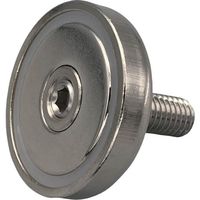 東京パーツセンター ラクテム マグネット(ネオジキャップ磁石) 丸型おねじ 滑り止めゴム付 φ10ー25 NMYM10-25 1個（直送品）