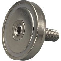 東京パーツセンター ラクテム マグネット(ネオジキャップ磁石) 丸型おねじ 滑り止めゴム付 φ32ー25 NMYM32-25 1個（直送品）