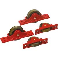 ヨコヅナ 鋳物枠ローラー戸車 75mm 丸 RJC-0751 1個 127-7335（直送品）