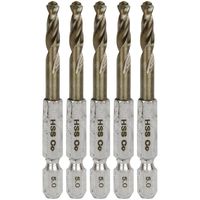 藤原産業 SK11 六角軸コバルトステンレスドリル 微短 5.0mm 5pcs 231837 1セット(2組)（直送品）