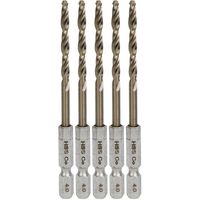 藤原産業 SK11 六角軸コバルトステンレスドリル 4.0mm 5pcs 231853 1セット(3組)（直送品）