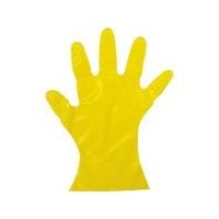 東京硝子器械 TGK カラーマイジャスト手袋 黄 MS 200枚入 622-23-75-13 1箱（200枚） 185-0150（直送品）