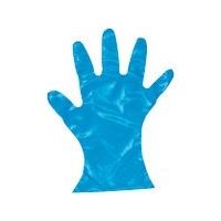 東京硝子器械 TGK カラーマイジャスト手袋 青 M 200枚入 622-23-75-24 1箱(200枚) 184-8602（直送品）