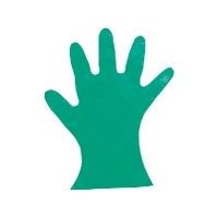 東京硝子器械 TGK カラーマイジャスト手袋 緑 SS 200枚入 622-23-75-41 1箱(200枚) 185-0205（直送品）