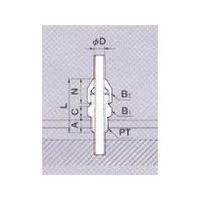 東京硝子器械 TGK 貫通ハーフ φ1/4in PP 10入 457-17-79-91 1袋(10個) 185-8386（直送品）