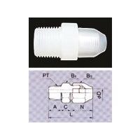 東京硝子器械 TGK ハーフ・ユニオン PT1/4NPT φ6 5個入 457-17-81-67 1袋(5個) 186-0804（直送品）
