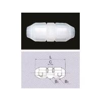 東京硝子器械 TGK フレヤード・ユニオン 8mm PP 10入 457-17-78-04 1袋(10個) 185-8365（直送品）