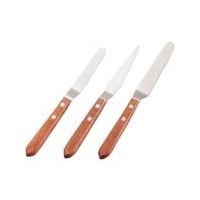 東京硝子器械 TGK ヘラ 木柄ステン薄口パレット曲 2L 185-50-46-11 1本 189-4394（直送品）