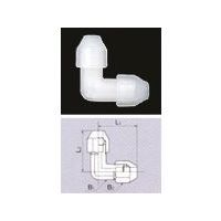 東京硝子器械 TGK フレヤードエルボユニオン 1/4in PP 10入 457-17-78-41 1袋(10個) 186-0860（直送品）