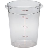 CAMBRO 丸型コンテナー/クリアー RFSCW8 1個 253-4292（直送品）