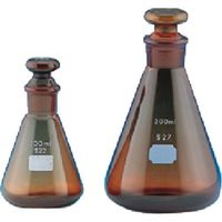 東京硝子器械 TGK 共栓三角フラスコ 茶 1L共通38 121-01-35-09 1個 189-5621（直送品）