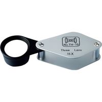 京葉光器 リーフ スリーレンズルーペ 16× TH-10 1個 249-2508（直送品）