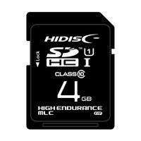 HIDISC 産業用SDカード MLCチップ採用 高耐久 SDHCカード 4GB HDSDHC4GMLPJP3 1個（直送品）