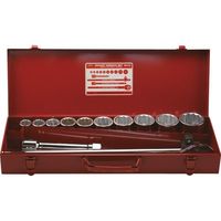 フラッシュツール FPC ソケットレンチセット 差込角19.0mm 12角 14pc S-6110 1セット 146-8445（直送品）