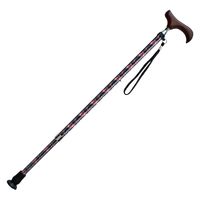 ケイ・ホスピア 愛杖 Eシリーズ　伸縮 柄タイプ ブラック花柄 E-254A 1本（直送品）