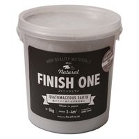 ワンウィル FINISH ONE 珪藻土 5kg グレー209301　1缶（直送品）