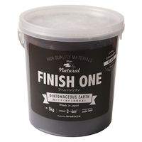 ワンウィル FINISH ONE 珪藻土 5kg オフブラック209302　1缶（直送品）