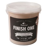 ワンウィル FINISH ONE 珪藻土 5kg キャメル209304　1缶（直送品）