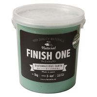 ワンウィル FINISH ONE 珪藻土 5kg グリーン209307　1缶（直送品）