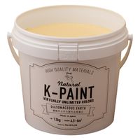 ワンウィル K-PAINT 珪藻土 1.5kg イエロー209350　1缶（直送品）