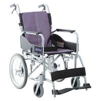 ミキ アルミ介助車いす 座幅42 レッド（W717） MYU4-16 【車いす